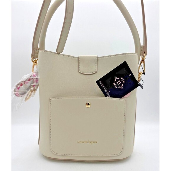 Nanette Lepore Isabela Convertible Bucket Bag Crossbody w/ Bonus Bag Charm NWT - Picture 1 of 16